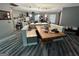 Open kitchen and dining area with modern flooring and ample counter space at 4389 & 4381 Campbell Rd, Snellville, GA 30039
