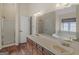 Well-appointed bathroom with a soaking tub, shower, and double vanity with great lighting at 105 Overlook Dr, Mcdonough, GA 30252