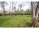 A wooded backyard with green grass and mature trees at 237 Summerford Pl, Stockbridge, GA 30281