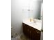 Half bathroom with a single sink vanity and neutrally painted walls at 237 Summerford Pl, Stockbridge, GA 30281