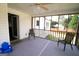Cozy screened porch featuring outdoor access and space for seating at 237 Summerford Pl, Stockbridge, GA 30281