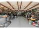 Spacious and organized garage with shelves and storage for tools and equipment at 595 S Antioch Rd, Mcdonough, GA 30252