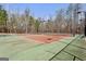 Well maintained community tennis courts with mature trees at 5163 Holly Springs Dr, Douglasville, GA 30135