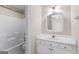 Bathroom featuring a vanity with sink and a tub with shower at 135 Horseshoe Cir, Fayetteville, GA 30215