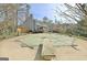 Backyard with a covered in-ground swimming pool and diving board at 233 Creekstone Bnd, Peachtree City, GA 30269
