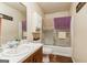 Bathroom featuring a vanity, mirror, and a shower with glass doors at 104 Amberidge Nw Dr, Cartersville, GA 30121