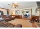 The spacious living room offers comfortable seating and an open layout that's perfect for gatherings and entertaining at 104 Amberidge Nw Dr, Cartersville, GA 30121