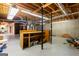 Large unfinished basement offering potential for customization and featuring open ceiling with visible ductwork and fixtures at 115 Flagstop Run, Fayetteville, GA 30215