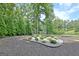Landscaped yard area providing a tranquil outdoor space at 129 Old Norton Rd, Fayetteville, GA 30215