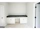 Bathroom area featuring white cabinetry and black countertops at 138 Silvercrest Dr # 169, Acworth, GA 30101