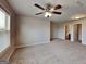 Large bedroom with natural light from the window and a ceiling fan at 3741 Upland Dr, Mcdonough, GA 30253