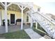 Exterior of home with steps leading to backyard at 116 Ducati Dr, Mcdonough, GA 30252