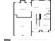 An overhead floor plan of a house with a Gathering room, garage, kitchen, dining area, living room and foyer at 6870 Diamond Dr, Rex, GA 30273
