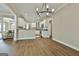 Dining room with easy flow into kitchen at 410 Denton Cir, Fayetteville, GA 30215