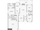 Detailed floor plan showcasing the layout of the main level including bedrooms, kitchen, and living spaces at 140 Jodeco Station Ter, Stockbridge, GA 30281