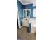 Bathroom vanity with mirror and carpet flooring at 3626 Lone Indian Trl, Marietta, GA 30066