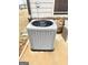 A gray HVAC unit on a concrete slab adjacent to the house at 2275 Church St, Hampton, GA 30228