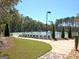 The community tennis courts feature immaculate landscaping at 108 Mulberry Ct, Peachtree City, GA 30269