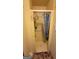 Bathroom with a shower stall, checkered tile floor, and blue shower curtain at 617 Virginia Cir, Forest Park, GA 30297