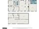 Detailed floor plan showcasing the layout of the home, including room dimensions and garage at 4230 Iris Brooke Ln, Snellville, GA 30039
