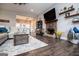 Bright living room with a stone fireplace and open layout at 640 Lovell Rd, Temple, GA 30179