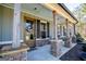 Charming front porch with stone columns and a welcoming entrance at 640 Lovell Rd, Temple, GA 30179