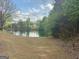 Scenic view of a pond surrounded by lush greenery and trees, creating a serene natural setting at 227 Fenwick Cir, Mcdonough, GA 30253