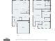 Detailed floor plan showcasing the layout of a two-story house with labeled rooms at 813 Royal Red Ct, Mcdonough, GA 30253