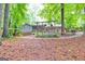 Backyard features an outdoor fire pit and porch at 346 Buckingham Sw Dr, Conyers, GA 30094