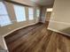 Bright living room features bay windows and neutral paint at 260 Countryside Ln, Covington, GA 30016