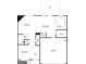 Detailed floor plan showcasing the layout of this home, including the living room, kitchen, and garage at 483 Castle Top Ln, Lawrenceville, GA 30045