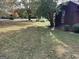 Grassy front yard with mature trees, offering a serene and natural setting at 20 Fairway Ln, Peachtree City, GA 30269