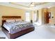 Main bedroom with tray ceiling, stylish decor, and lots of natural light at 801 Streamside Dr, Mcdonough, GA 30252