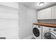 Well-organized laundry room with modern appliances and ample storage space at 85 Bryan St, Mcdonough, GA 30253
