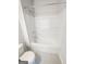 Clean bathroom with a white tub and shower combination at 3695 Andover St, Cumming, GA 30028
