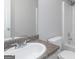 Bathroom with a granite countertop and a standard tub with shower head at 6566 Chestnut Oaks Rdg, Lithonia, GA 30038