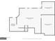 Basement plan showcasing the layout, including finished and unfinished sections at 75 Bretts Bnd, Sharpsburg, GA 30277
