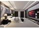 Luxurious main bedroom with a modern entertainment center and elegant decor at 2704 Antioch Ne St, Conyers, GA 30013