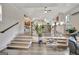 Open-concept living area leads to a bright, modern kitchen at 4 & 5 Northlake Cir, Peachtree City, GA 30269