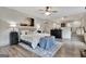 Spacious bedroom with large bed and accent rug at 4 & 5 Northlake Cir, Peachtree City, GA 30269