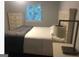 Comfortable bedroom with neutral walls, a cozy bed, and a modern nightstand at 3834 Kensingwood Trce, Decatur, GA 30032