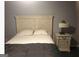 Comfortable bedroom with neutral walls, a cozy bed, and a modern nightstand at 3834 Kensingwood Trce, Decatur, GA 30032