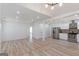 Spacious open concept living room and kitchen with modern lighting at 1101 Oak Knoll Ter, Atlanta, GA 30315