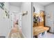Hallway featuring built-in storage and access to multiple rooms at 100 Chantilly Ln, Fayetteville, GA 30215