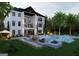 Resort-style backyard featuring a sparkling pool, stylish lounge chairs, and lush landscaping at 2700 Antioch Ne St, Conyers, GA 30013