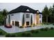 Stunning two-story home with a modern design, featuring a stone facade and an inviting driveway at 2700 Antioch Ne St, Conyers, GA 30013