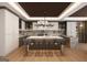 Spacious modern kitchen featuring a large island, state-of-the-art appliances, and stylish lighting at 2700 Antioch Ne St, Conyers, GA 30013