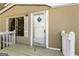 View of the front door and the house number from the porch at 351 Hemlock Ln, Locust Grove, GA 30248