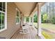Charming front porch with rocking chairs and wood flooring at 575 Chuli Rd, Locust Grove, GA 30248