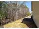 An expansive backyard with mature trees provides a sense of privacy at 4654 Liberty Square Dr, Acworth, GA 30101